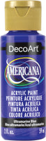 Americana Acrylic Paint 2oz-Ultramarine Blue - Transparent