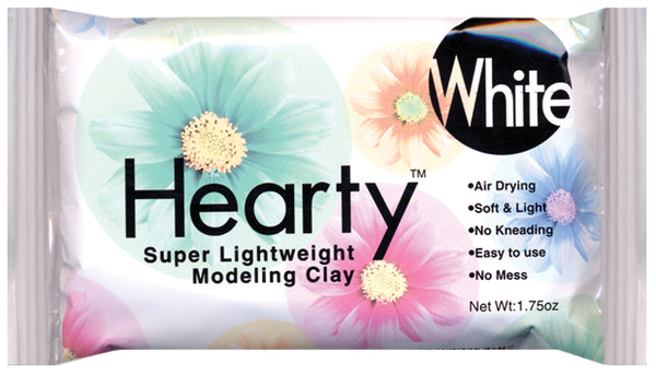 Hearty Super Lightweight Air-Dry Clay 1.75oz-White