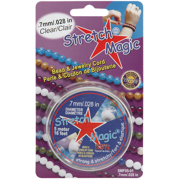 Stretch Magic Bead & Jewelry Cord .7mmX5m-Clear