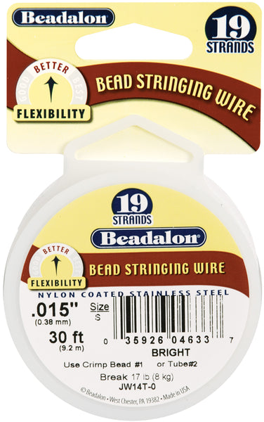Stringing Wire 19-Strand .015"X30'-Bright