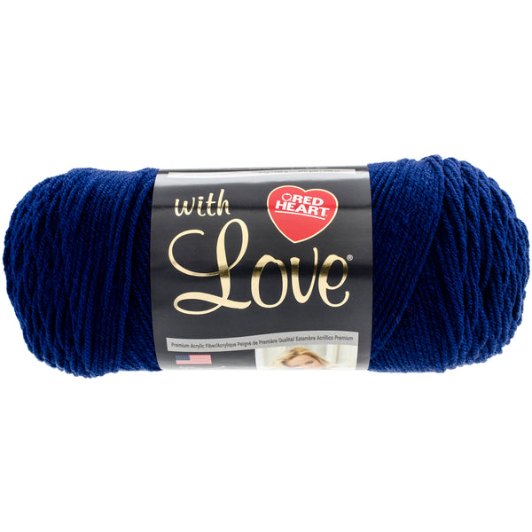 Red Heart With Love Yarn-Navy