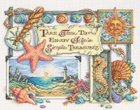 Simple Treasures Counted Cross Stitch Kit-14"X11" 14 Count