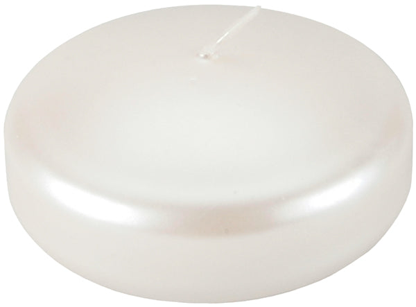 Floating Candle Disk 3" Bulk-Pearlescent White