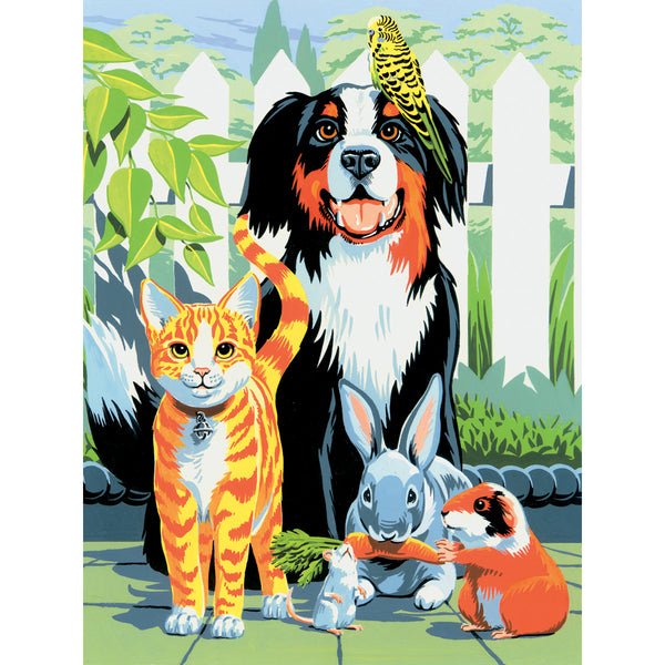 Junior Small Paint By Number Kit 8.75"X11.75"-Family Pets