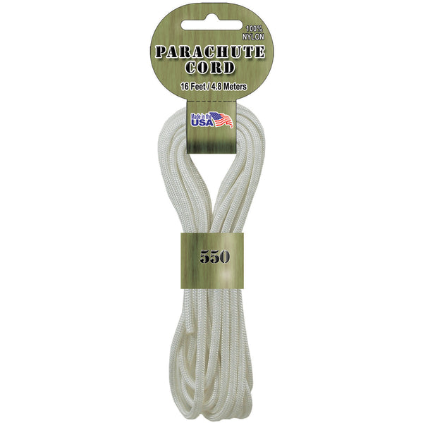 Parachute Cord 4mmx16'-White