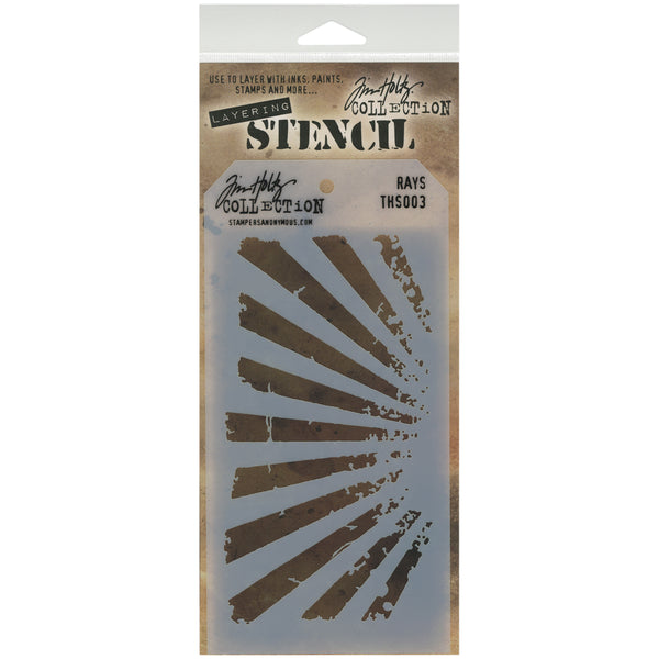 Tim Holtz Layered Stencil 4.125"X8.5"-Rays