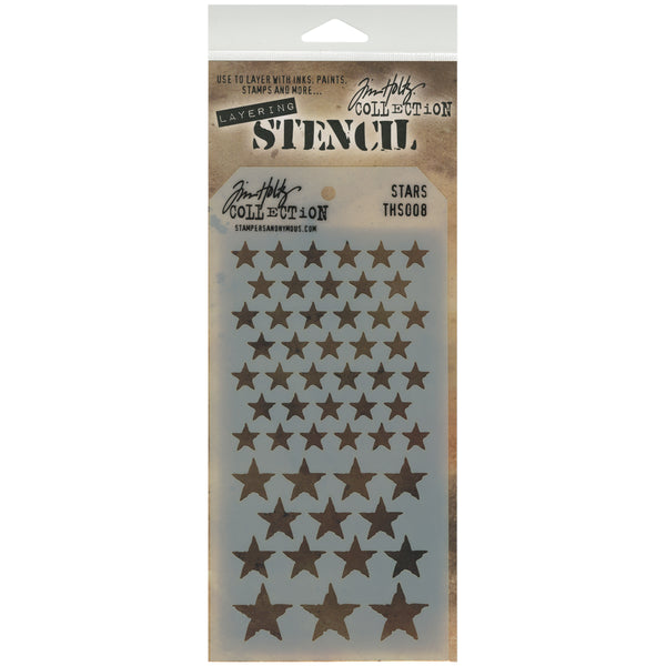 Tim Holtz Layered Stencil 4.125"X8.5"-Stars