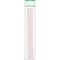 Self-Adhesive 3mm Rhinestone Strips 12" 4/Pkg-Red