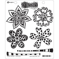 Dyan Reaveley's Dylusions Cling Stamp Collections 8.5"X7"-Doodle Blooms