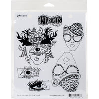 Dyan Reaveley's Dylusions Cling Stamp Collections 8.5"X7"-The Eyes Have It