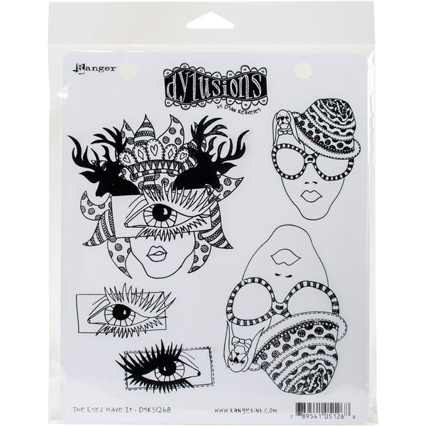 Dyan Reaveley's Dylusions Cling Stamp Collections 8.5"X7"-The Eyes Have It