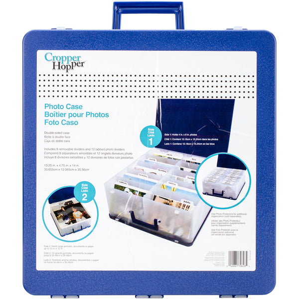 Cropper Hopper Photo Case-13.25"X12.75"X6" Blue