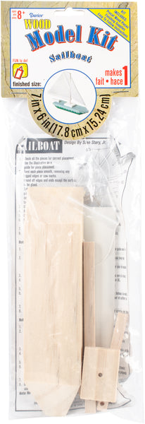 Wood Model Kit-Sailboat 7"X6"