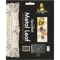 Mona Lisa Metal Leaf Sheets 5.5"X5.5" 25/Pkg-Silver