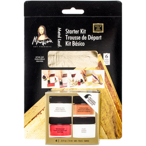 Mona Lisa Metal Leaf Starter Kit-Gold