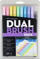 Tombow Dual Brush Markers 10/Pkg-Pastel