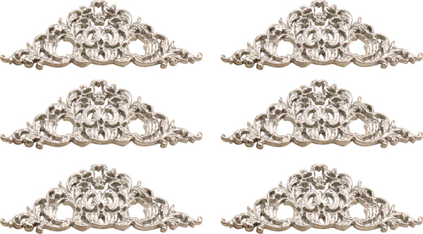 Ultimate Crafts Bohemian Bouquet Metal Charms 6/Pkg-Bohemian Corners