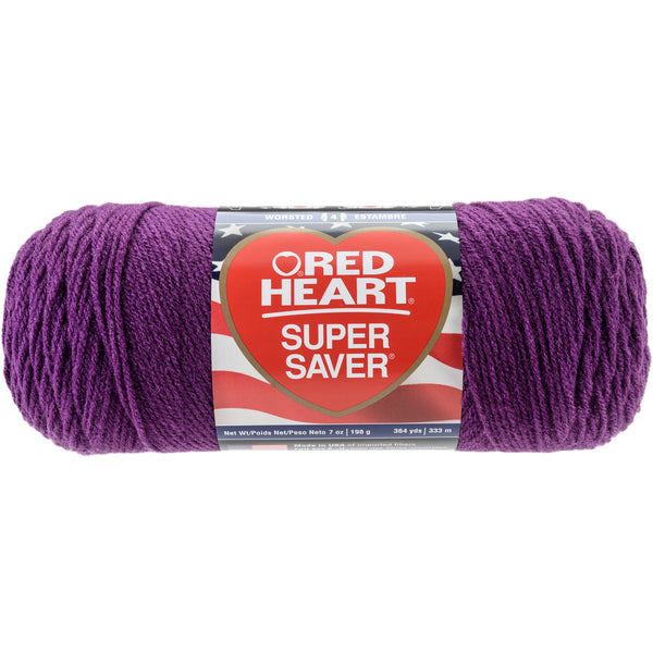 Red Heart Super Saver Yarn-Dark Orchid
