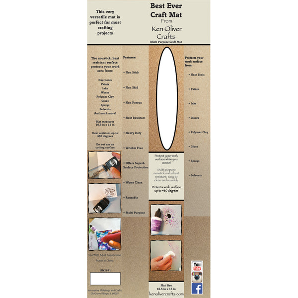 Ken Oliver The Best Ever Craft Mat-16.5"X15"