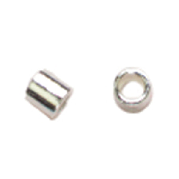 Sterling Elegance Genuine 925 Silver Beads & Findings-Crimp Beads 2mm 50/Pkg