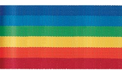 Stripe Ribbon 5/8"X3yd-Rainbow