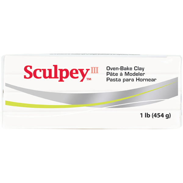 Sculpey III Polymer Clay 1lb-White