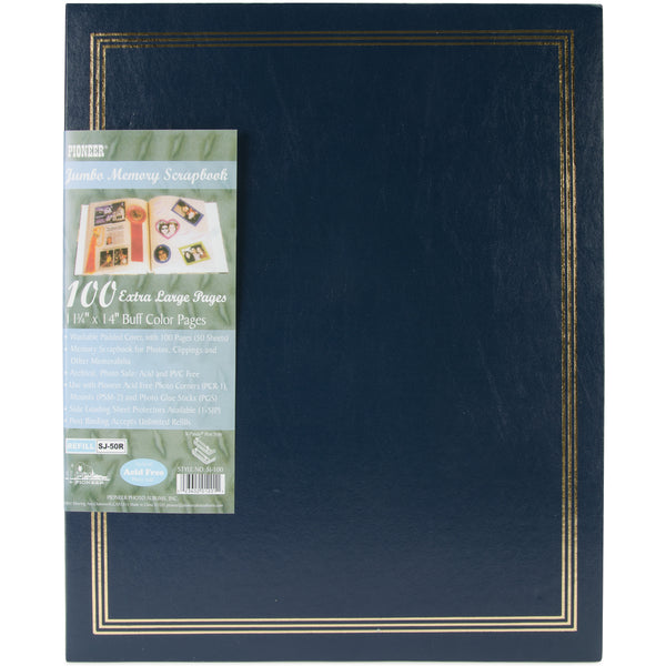 Pioneer Post Bound Jumbo Album 11"X14"-Navy Blue