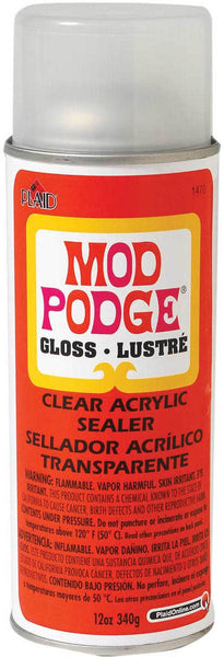Mod Podge Clear Acrylic Aerosol Sealer-12oz Gloss