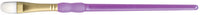 Crafter's Choice White Taklon Filbert Brush-Size 2