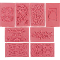 Soap Embossing Stamp Assortment 8/Pkg-Rectangle