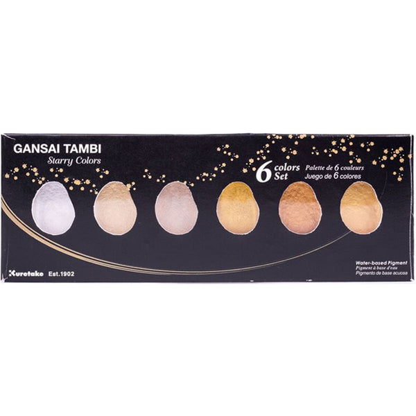 Kuretake Gansai Tambi 6 Color Set-Starry Colors