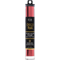 Deco Foil Transfer Sheets 6"X12" 5/Pkg-Red