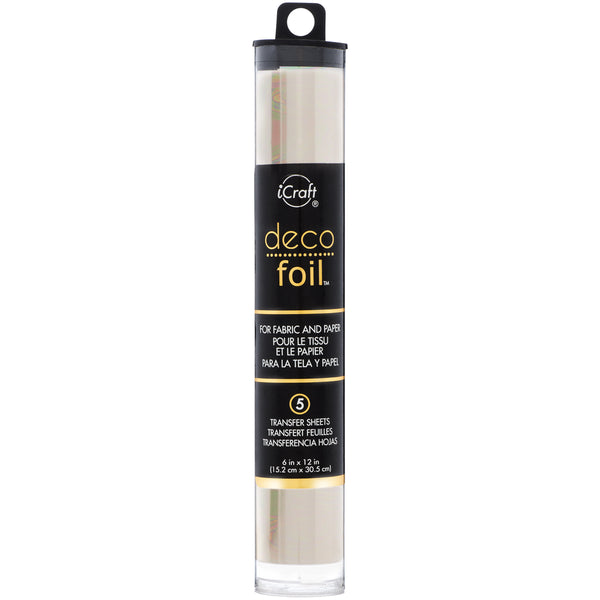Deco Foil Specialty Transfer Sheets 6"X12" 5/Pkg-Opal