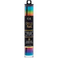 Deco Foil Specialty Transfer Sheets 6"X12" 5/Pkg-Rainbow