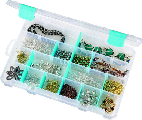 ArtBin Tarnish Inhibitor Solutions Box 6-12 Compartments-11"X7"X1.75" Translucent
