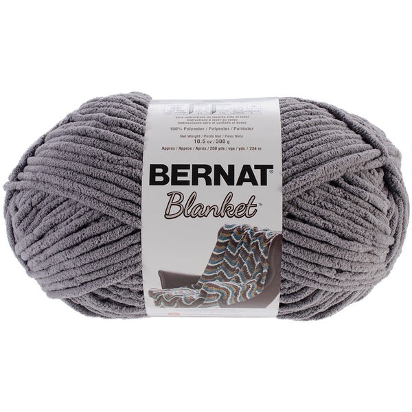 Bernat Blanket Big Ball Yarn-Dark Grey