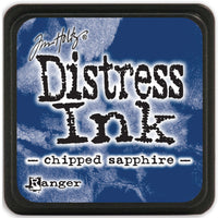 Distress Mini Ink Pad-Chipped Sapphire