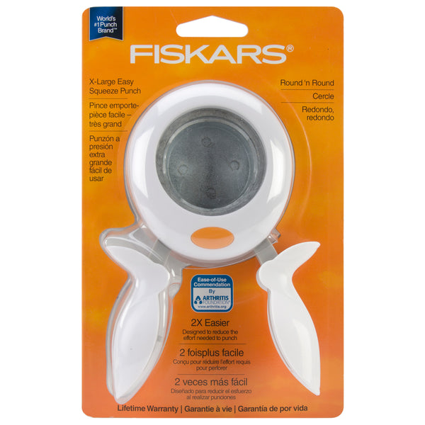Fiskars Squeeze Punch X-Large-Round 'n Round, 2"