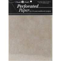 Mill Hill Stylized Perforated Paper 9"X12" 2/Pkg-Natural Granite (14 Count)