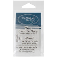 Technique Tuesday Clear Stamps 2"X2.5"-Made With Love