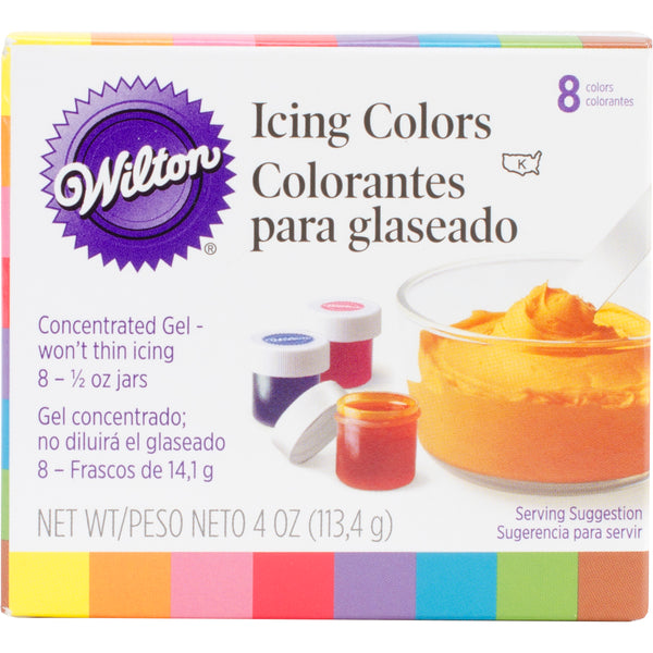 Icing Colors .5oz 8/Pkg-Assorted Colors