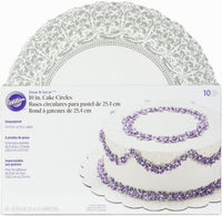 Show 'N Serve Cake Boards-10" Round White 10/Pkg
