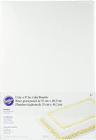 Cake Boards-13"X19" Rectangle White 6/Pkg