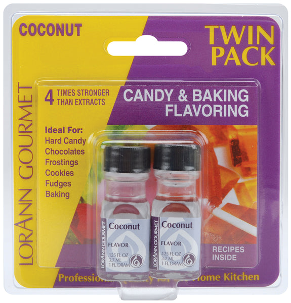Candy & Baking Flavoring .125oz 2/Pkg-Coconut
