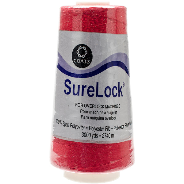 Surelock Overlock Thread 3,000yd-Red