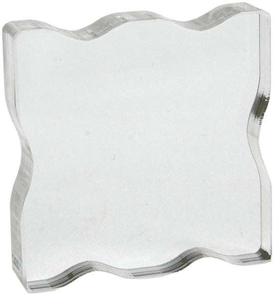 Apple Pie Memories Acrylic Stamp Block W/Grips-2.25"X2.25"X.5"