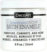 Americana Decor Satin Enamels 8oz-Pure White