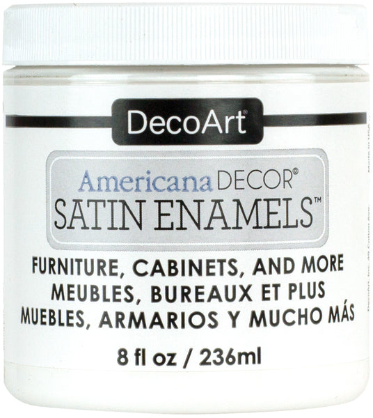 Americana Decor Satin Enamels 8oz-Pure White