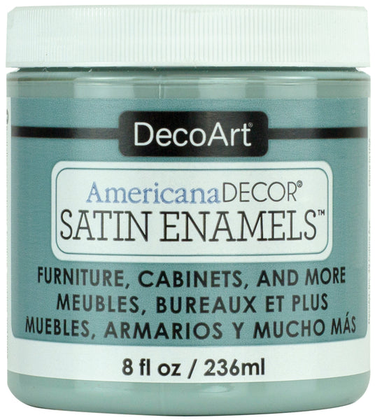 Americana Decor Satin Enamels 8oz-Seaside Blue