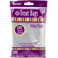Treat Bags 3"X4.75" 200/Pkg-Clear